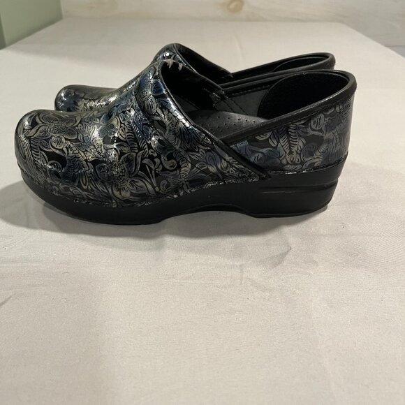 Dansko Clogs Blue Black Grey Size 37 - Picture 2 of 6